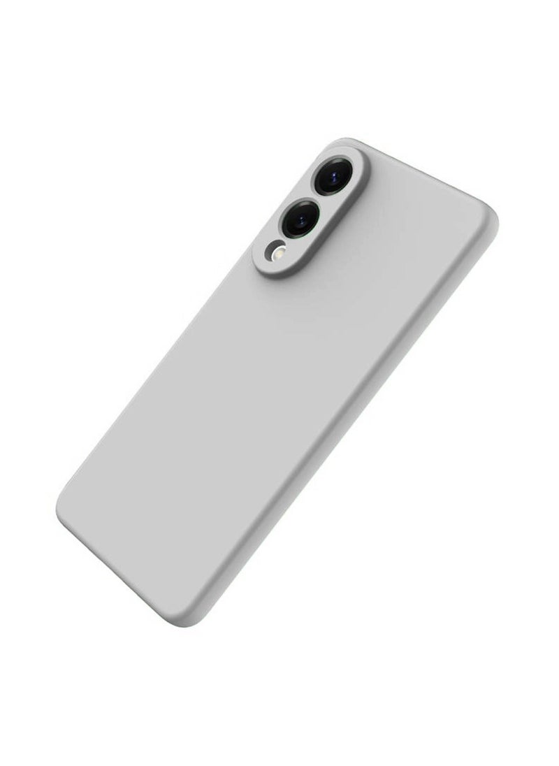 Samsung Galaxy S25 Edge 5G 2025 Premium Soft Liquid Silicone Case Cover - Grey