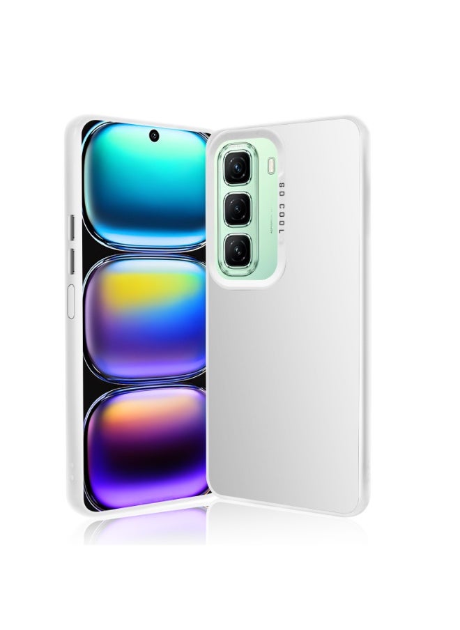 LiuShan Infinix Hot 50 5G Phone Case, Slim TPU Bumper Phone Cover,360°Full Body Shockproof Protective Case for Infinix Hot 50 5G White  - Image 2