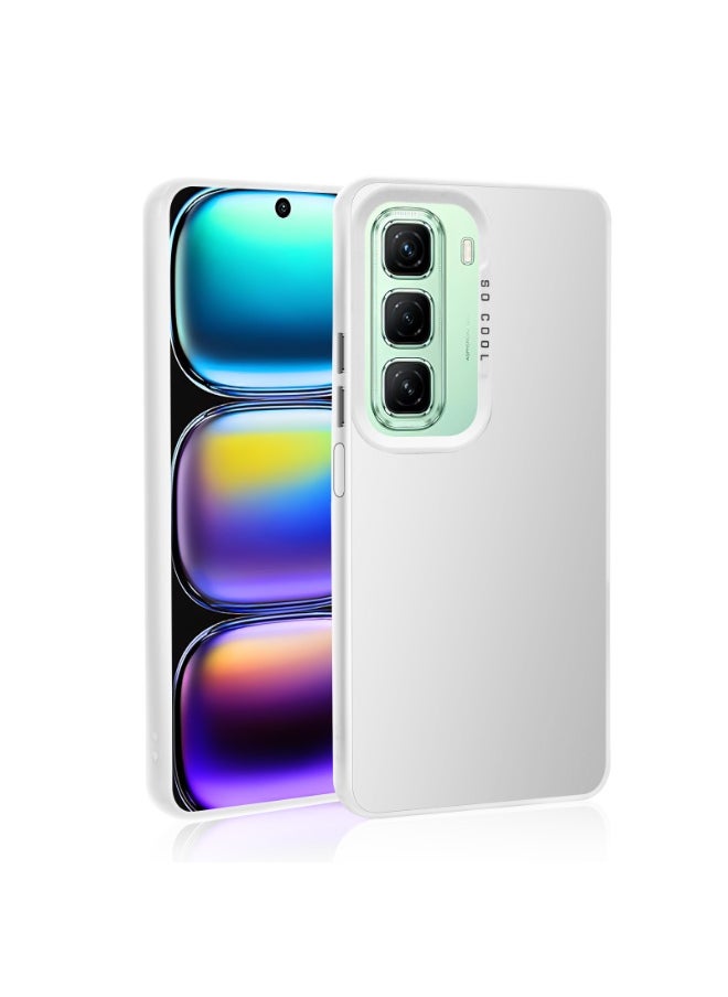 LiuShan Infinix Hot 50 5G Phone Case, Slim TPU Bumper Phone Cover,360°Full Body Shockproof Protective Case for Infinix Hot 50 5G White  - Image 3