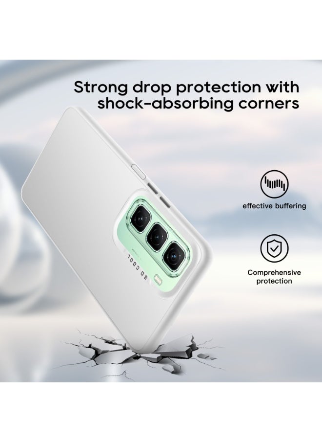 LiuShan Infinix Hot 50 5G Phone Case, Slim TPU Bumper Phone Cover,360°Full Body Shockproof Protective Case for Infinix Hot 50 5G White  - Image 5