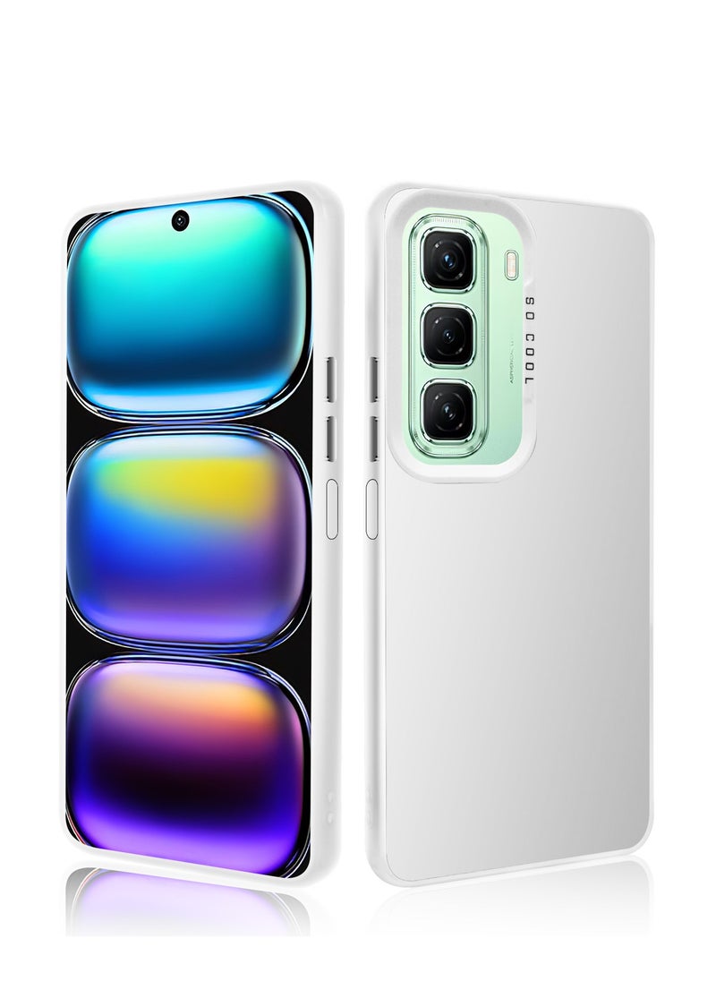 LiuShan Infinix Hot 50 5G Phone Case, Slim TPU Bumper Phone Cover,360°Full Body Shockproof Protective Case for Infinix Hot 50 5G White  - Image 1