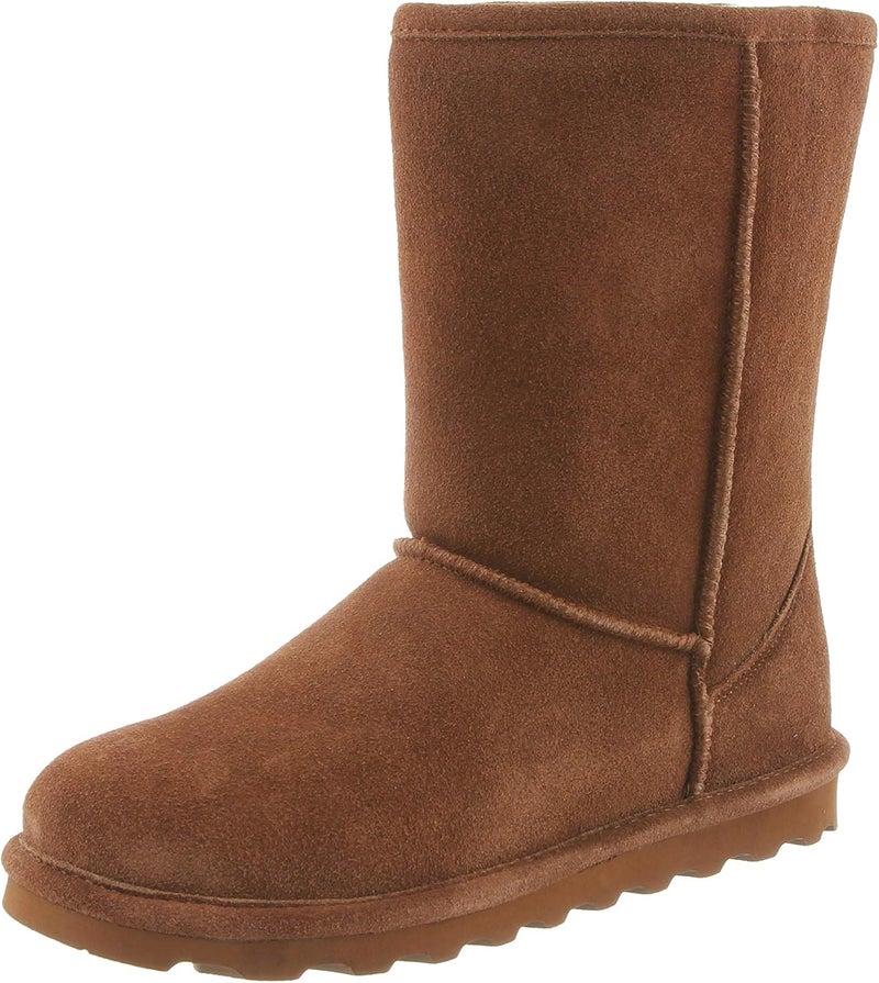 Bearpaw Women's Elle Short Slouch Boots in Hickory - Image 1