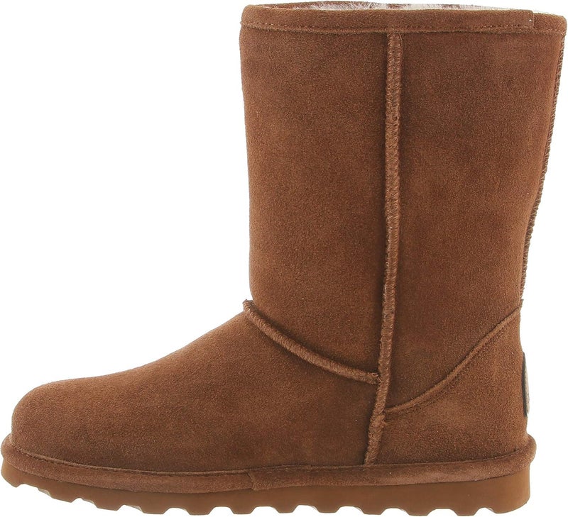 Bearpaw Women's Elle Short Slouch Boots in Hickory - Image 4