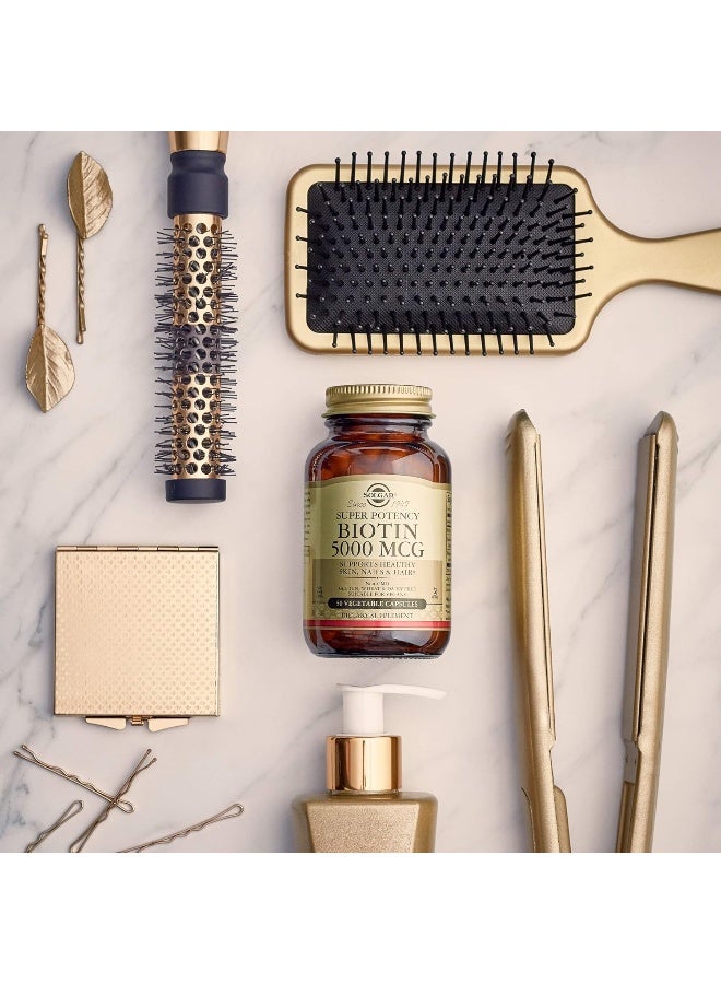 Solgar Biotin 5000 MCG Dietary Supplement - 100 Veg Capsules - Image 5