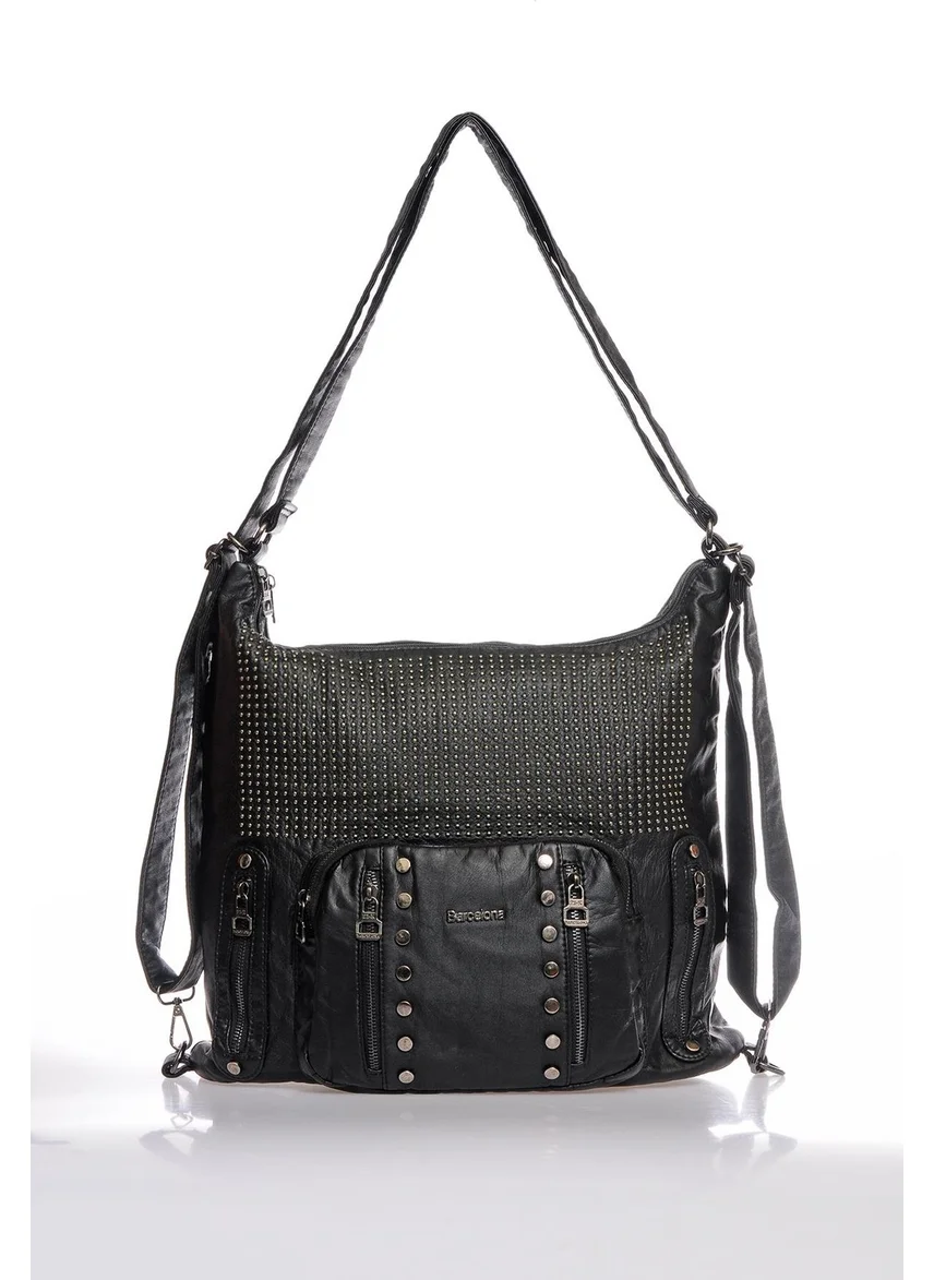 Barcelona BRC1821-0001 Black Women's Shoulder Bag