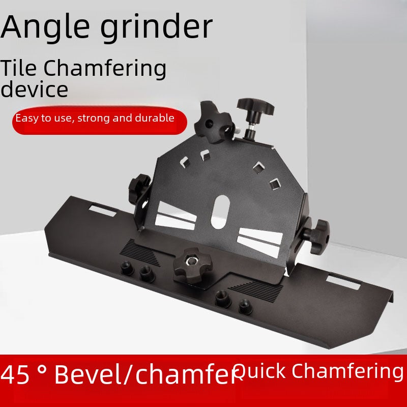 Angle grinder ceramic tile Chamfering device cutting 45 degree Begonia angle Chamfering machine portable corner cutter multifunctional cutting artifact(Dust removal tube) - Image 2