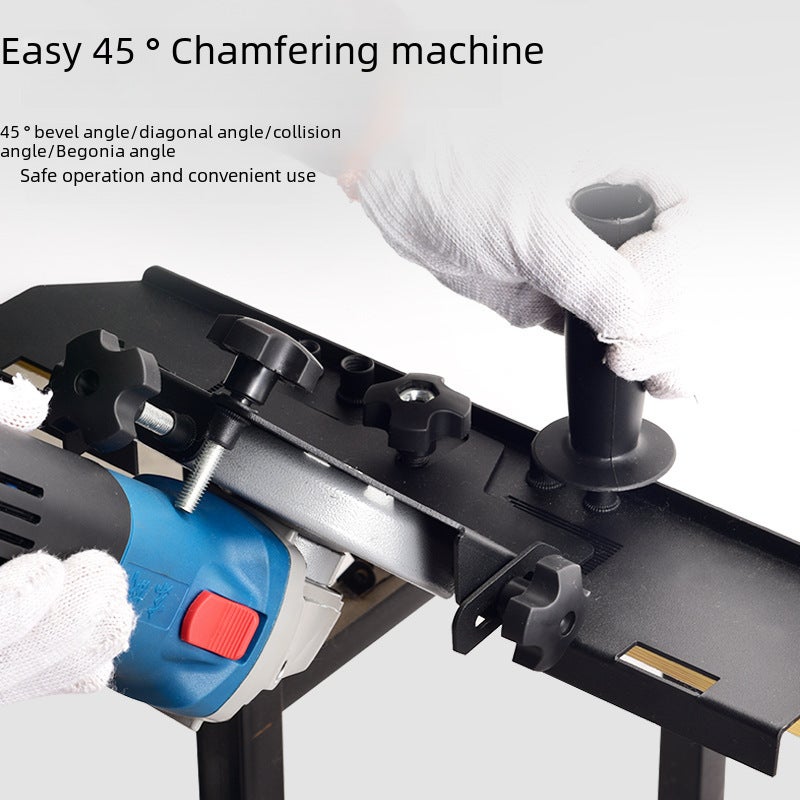 Angle grinder ceramic tile Chamfering device cutting 45 degree Begonia angle Chamfering machine portable corner cutter multifunctional cutting artifact(Dust removal tube) - Image 4