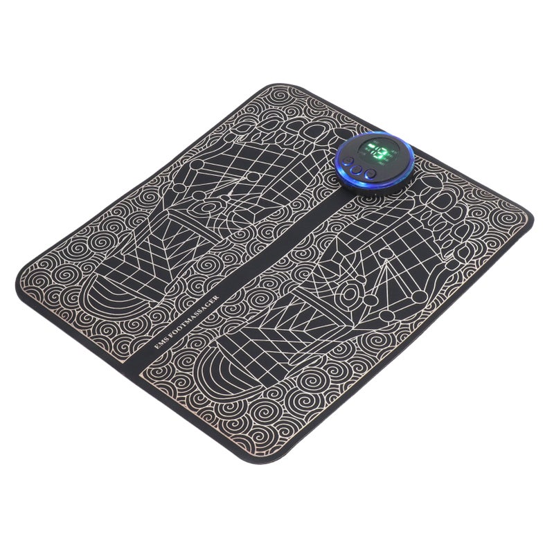 Foot Massager Mat Electrical Folding Massage Pad Leg Reshaping Massage Pad with Manual Switch for Traveling - Image 5