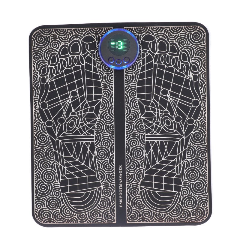 Foot Massager Mat Electrical Folding Massage Pad Leg Reshaping Massage Pad with Manual Switch for Traveling - Image 1