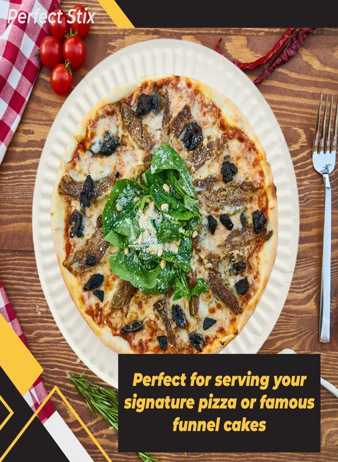 Perfect Stix White Paper Plate, 9" Paper Plate 9-500 (Pack of 500) - Image 5