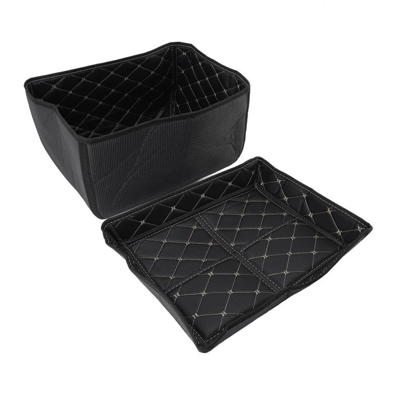 Motorcycle Top Box Liner 45L PU Leather Snug Fit - Motorcycle Trunk Case Liner Shape Retention Cushioning Protection for Daily Travel - Image 5