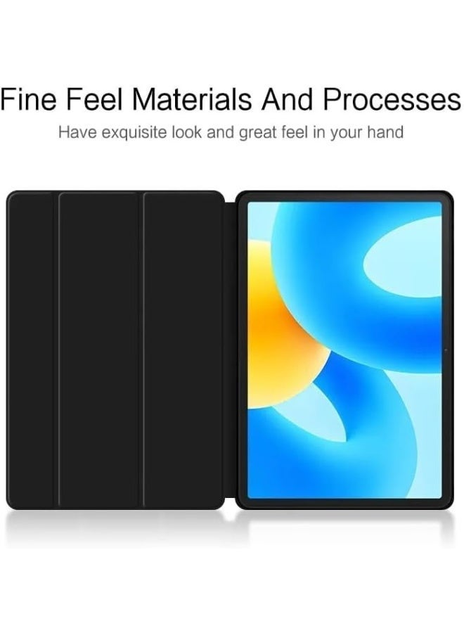 Huawei MatePad 11.5-inch Released 2023 Tablet Cover Case with Pencil Holder, Soft TPU Back Trifold Stand Protective Smart Cover Flip, Auto Wake&Sleep (black) - Image 2