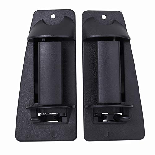 NPAUTO Exterior Extended Cab Rear Door Handle Replacement for 1999-2007 Chevy Silverado GMC Sierra, Pickup 3rd Third Side Door Handle Left Driver & Right Passenger Side 15758172 15758171, Black - Image 1