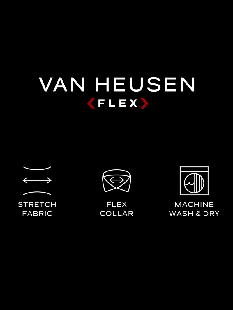 Van Heusen Men's Dress Shirt Slim Fit Flex Collar Stretch Solid, White, 14.5" Neck 32"-33" Sleeve - Image 4