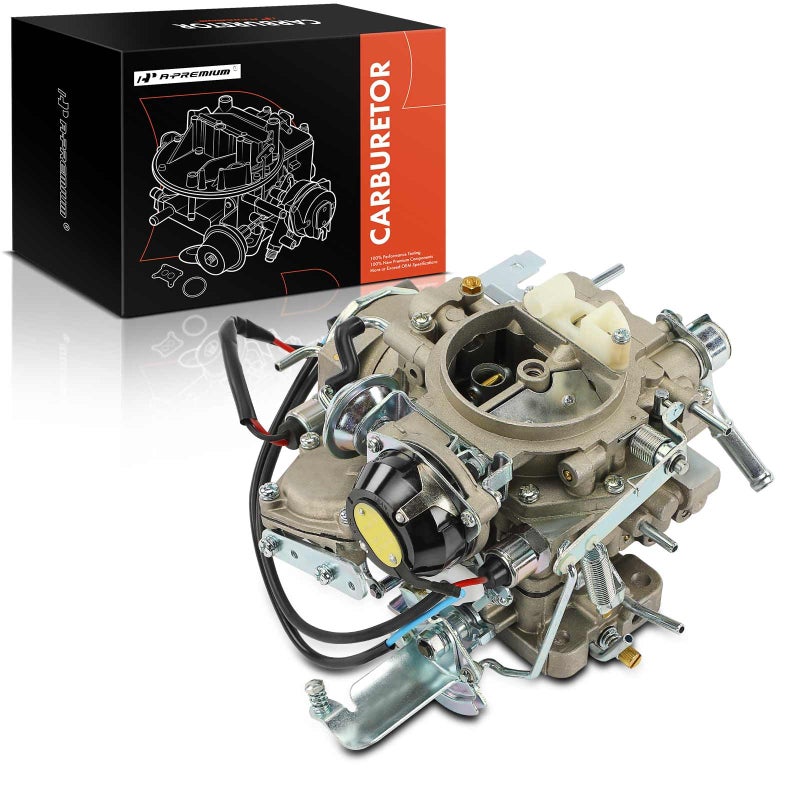 كربوراتير APremium مزدوج الأسطوانة متوافق مع نيسان باترول GQ Y60 TB42S 1988-1995 4.2L 6 باترول GQ Y60 RB30 1990-1997 3.0L 6 استبدال 1601026J00 بخاخ كهربائي
