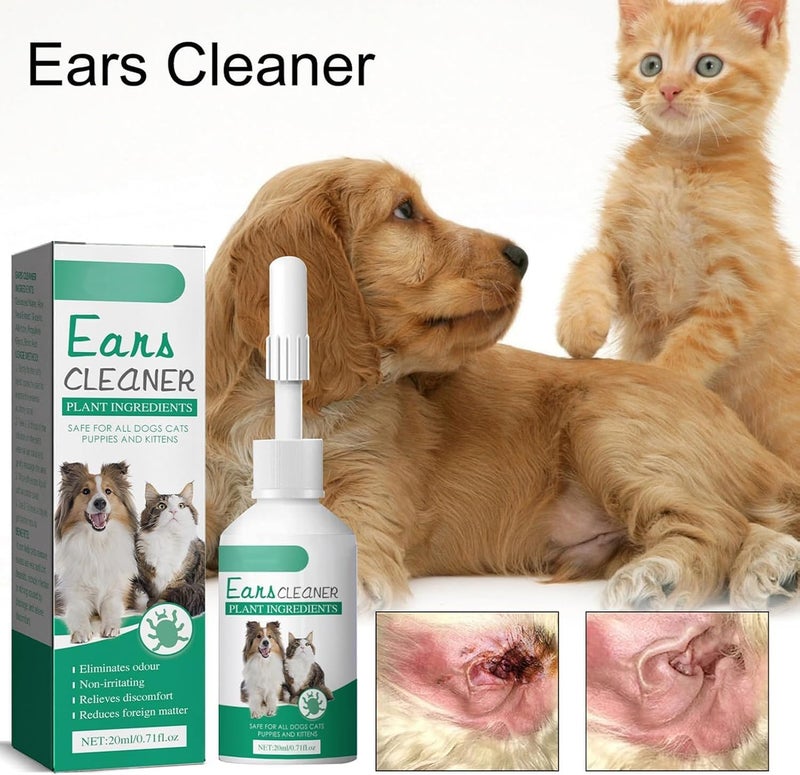 Makbeaty Advanced Ear Cleanser For Dogs and Cats, Natural Ear Solution for Itch Relief and Deodorizing, Cleans Ear Canal and Prevents Infections, Advanced Gentle Dog & Cat Ear Care (20ml) - Image 4