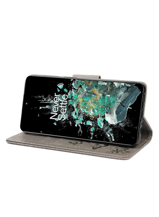 S-TOP Case For OnePlus 10T Butterfly Embossed Horizontal Flip Leather Phone Case - Image 5