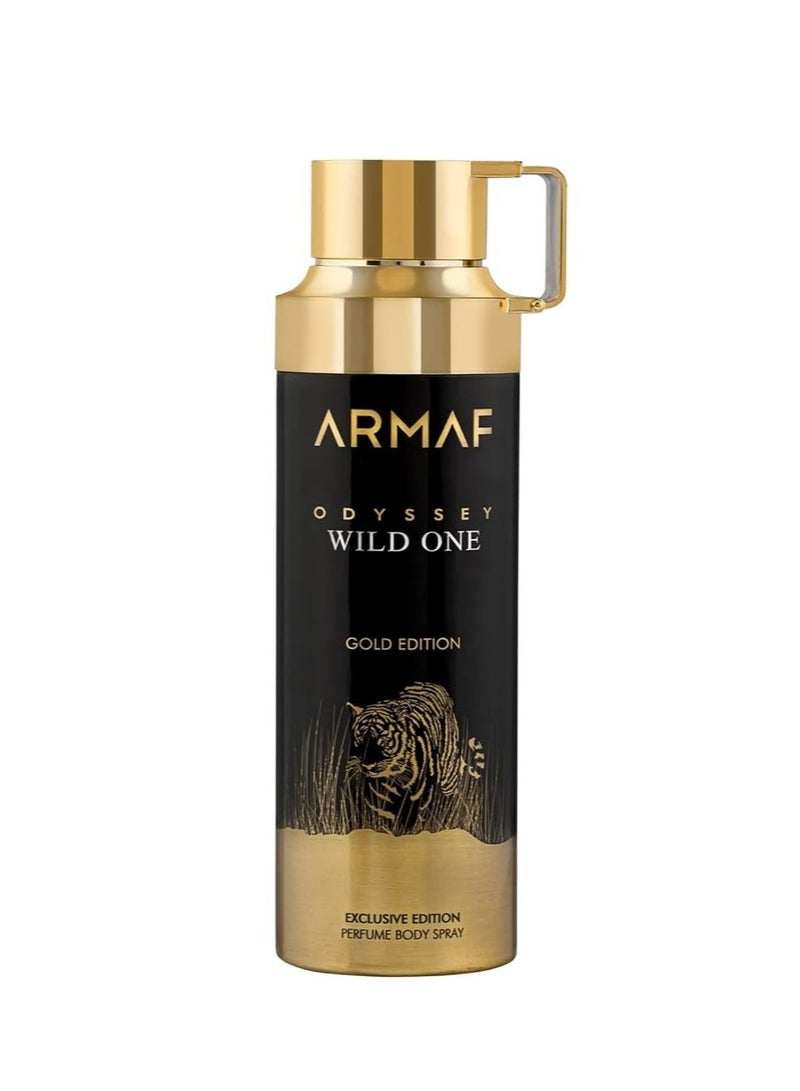 Armaf Odyssey Wild One Gold Edition Perfume Body Spray 200Ml - Image 1