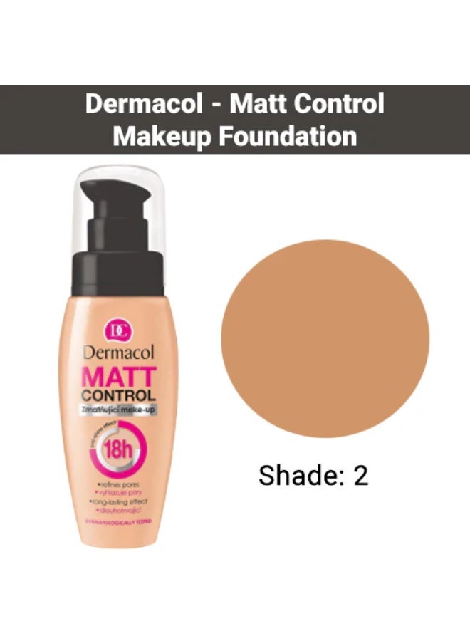 Dermacol Matt Control Mattifying Foundation 2.0 30ml - Image 2