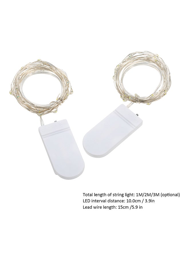 إسكدنيا شريط إضاءة للزينة شديد المرونة وقابل للثني مزود بـ30 مصباح LED على شكل نجوم أبيض 3متر - Image 2