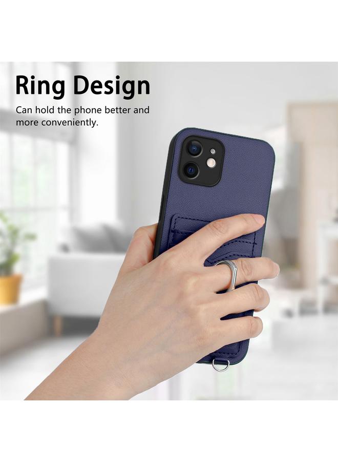 Zaboon Case For iPhone 12 R20 Crossbody Rope Ring Card Holder Phone Case - Image 2