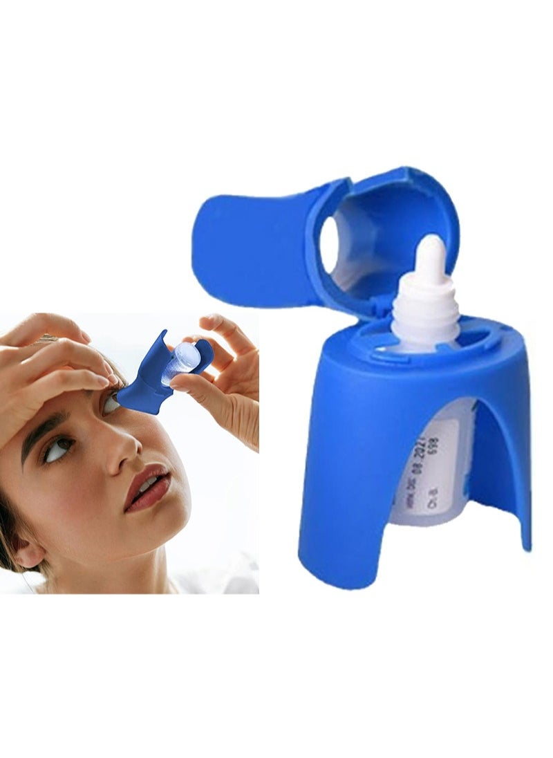 Apustim Eyedrop Bottle Dispenser With Silicone Adapter，Reusable Eye Dropper Applicator，Eye Drop Helper For Accurate Delivery，Safe And Easy Eyecare For Seniors And Family，Fits Most Eye Drops Bottles  - Image 1