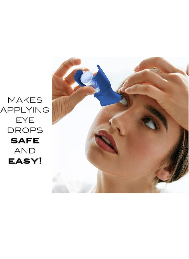 Apustim Eyedrop Bottle Dispenser With Silicone Adapter，Reusable Eye Dropper Applicator，Eye Drop Helper For Accurate Delivery，Safe And Easy Eyecare For Seniors And Family，Fits Most Eye Drops Bottles  - Image 2