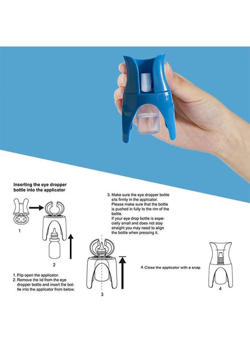 Apustim Eyedrop Bottle Dispenser With Silicone Adapter，Reusable Eye Dropper Applicator，Eye Drop Helper For Accurate Delivery，Safe And Easy Eyecare For Seniors And Family，Fits Most Eye Drops Bottles  - Image 3