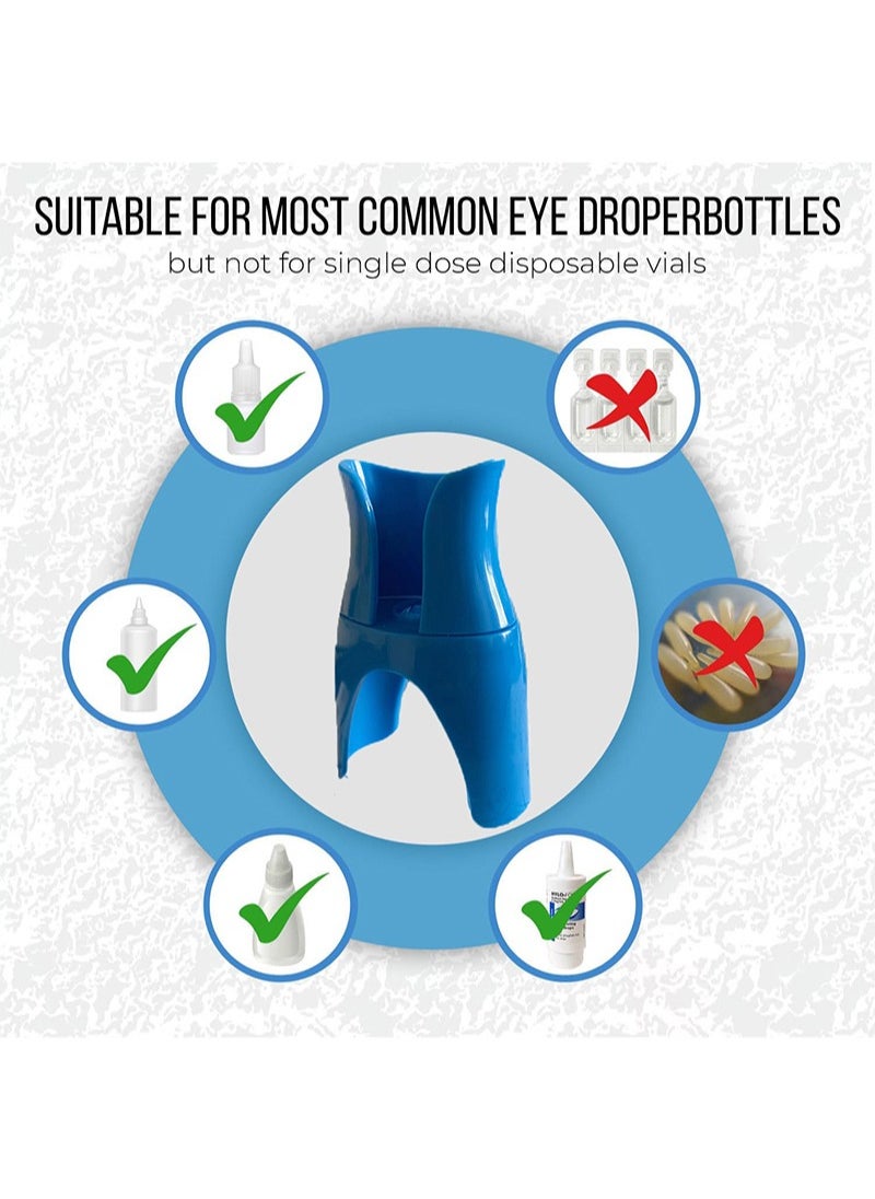 Apustim Eyedrop Bottle Dispenser With Silicone Adapter，Reusable Eye Dropper Applicator，Eye Drop Helper For Accurate Delivery，Safe And Easy Eyecare For Seniors And Family，Fits Most Eye Drops Bottles  - Image 4