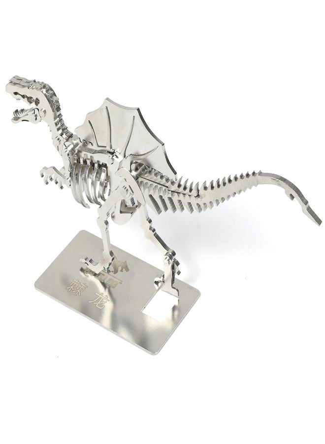 SEBUNAS Mechanical Spinosaurus 3D Metal Puzzle 3D Metal Model Kits DIY Mechanical Fine Assembly Model Suitable for Adults and Teenagers, Enhance Hands-on Ability, Creative Decorations - Image 3