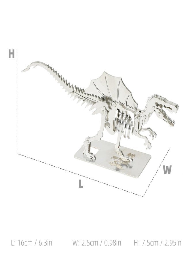SEBUNAS Mechanical Spinosaurus 3D Metal Puzzle 3D Metal Model Kits DIY Mechanical Fine Assembly Model Suitable for Adults and Teenagers, Enhance Hands-on Ability, Creative Decorations - Image 2