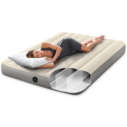 Intex Plastic 64102E Dura-Beam Air Mattress, Full, Beige - Image 4