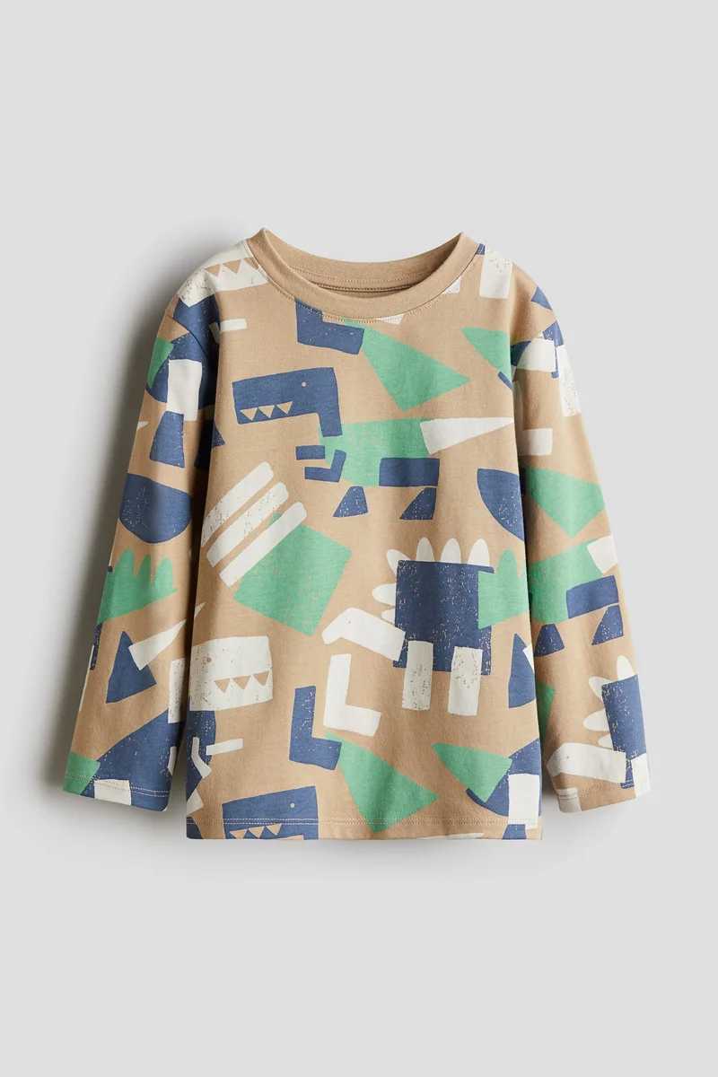 H&M Printed Jersey Top