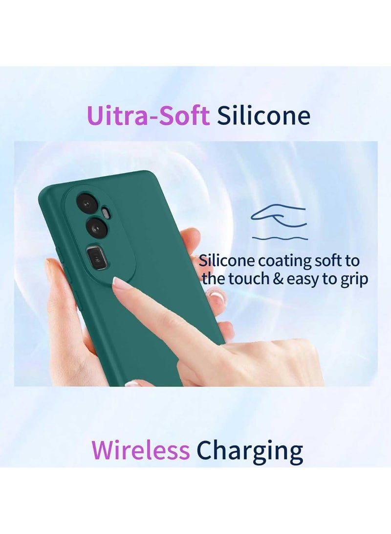 عام OPPO Reno 11F 5G Case Liquid Silicone, Soft Smooth Touch OPPO Reno 11F Phone Case Silicone Shockproof Thin Cover - Image 5