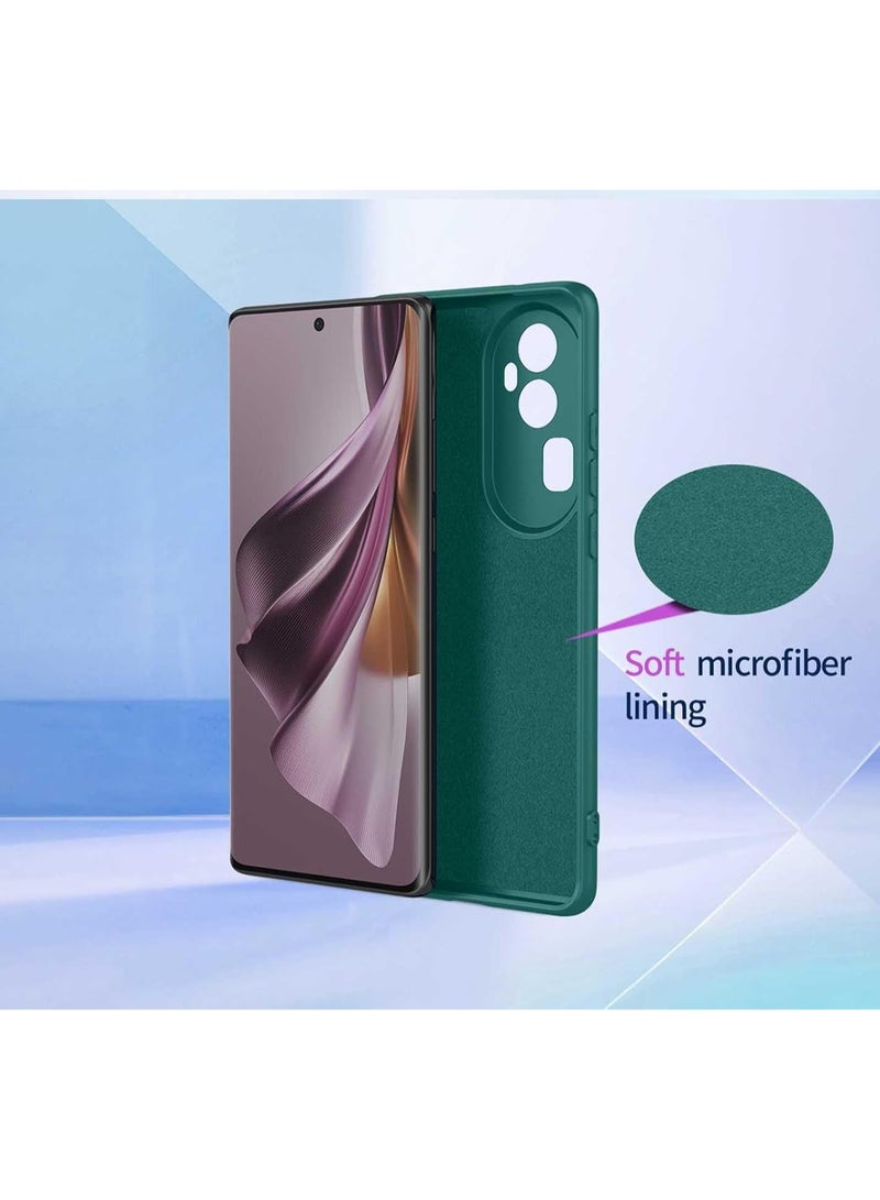 عام OPPO Reno 11F 5G Case Liquid Silicone, Soft Smooth Touch OPPO Reno 11F Phone Case Silicone Shockproof Thin Cover - Image 2