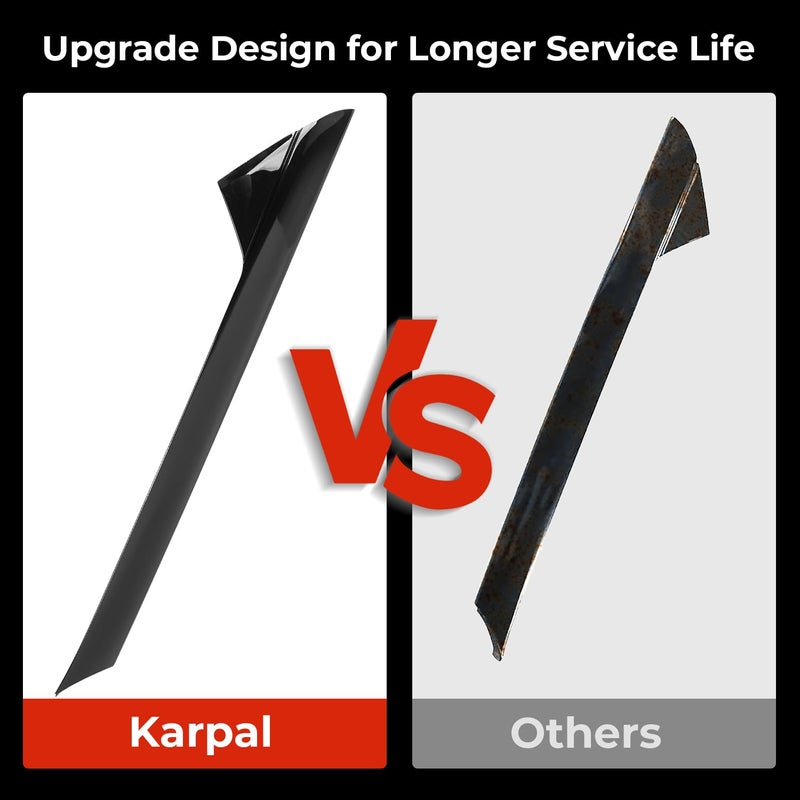 KARPAL 2 PCS A-Pillar Front Left + Right Molding Windshield Outer Trim Replacement BB5Z-7803145-AA BB5Z-7803137-AB Compatible with 2011-2019 Ford Explorer - Image 4