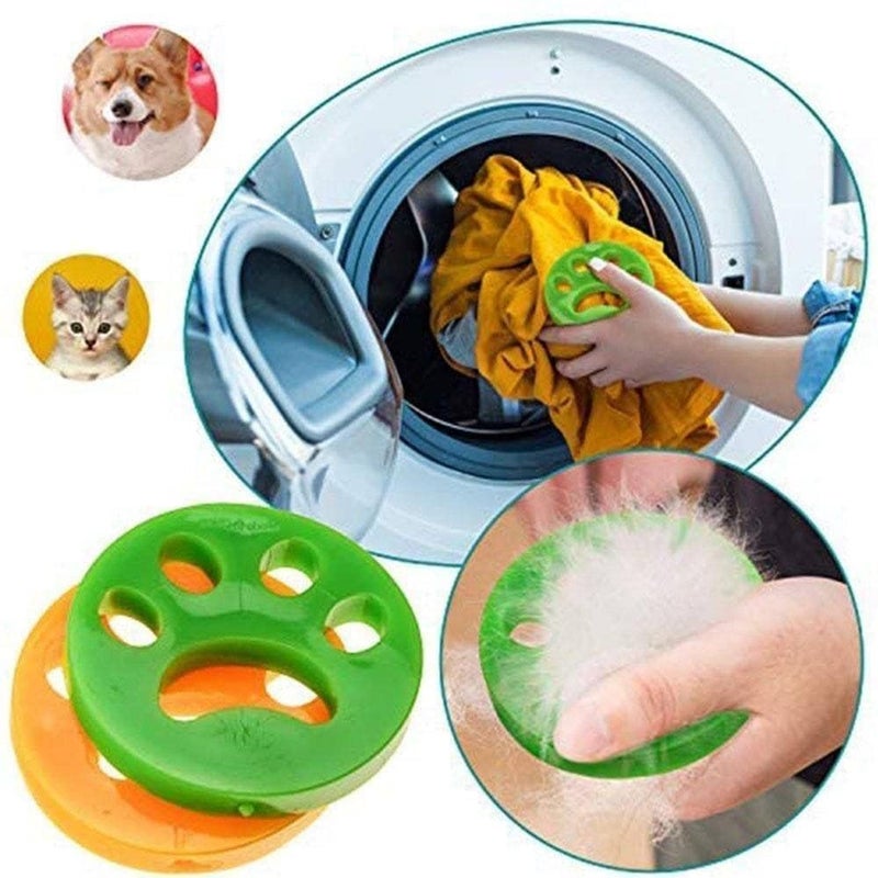 Plenteous Clothes Hair Removal Cleaning Ball Washing Machine Hair Catcher Laundry Ball Dryer Ball for Clothing Dog Cat Pet Hair Remove Prevents Tangling Multi Color 2 - Image 2