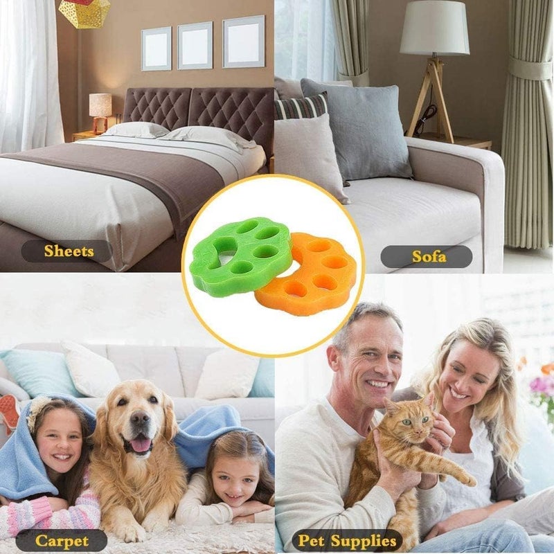 Plenteous Clothes Hair Removal Cleaning Ball Washing Machine Hair Catcher Laundry Ball Dryer Ball for Clothing Dog Cat Pet Hair Remove Prevents Tangling Multi Color 2 - Image 4