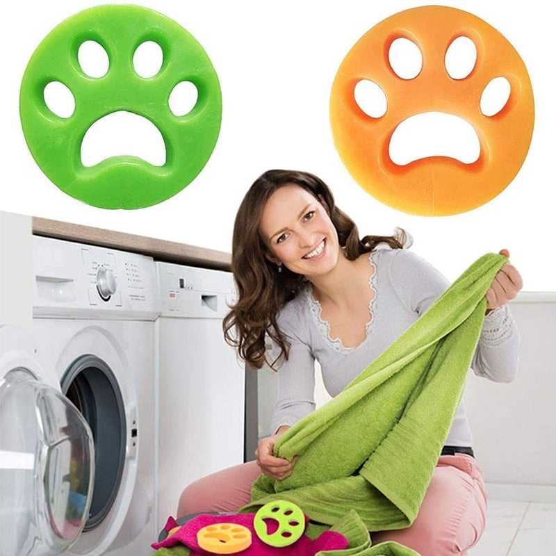 Plenteous Clothes Hair Removal Cleaning Ball Washing Machine Hair Catcher Laundry Ball Dryer Ball for Clothing Dog Cat Pet Hair Remove Prevents Tangling Multi Color 2 - Image 3