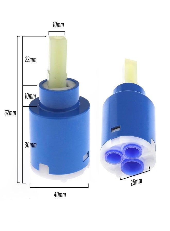 SING F LTD 2 X 40Mm Ceramic Disc Cartridge Plastic Bath Basin Shower Lever Mixer Tap Bathroom Basin Repair Replacement Accessories - Image 2