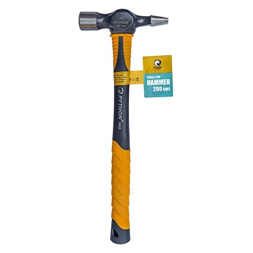 Python Pro Cross Pein/Peen Hammer Indestructible Fiberglass Handle (200GMS / 10” (255MM)) - Image 2