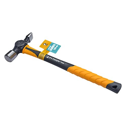 Python Pro Cross Pein/Peen Hammer Indestructible Fiberglass Handle (200GMS / 10” (255MM)) - Image 3