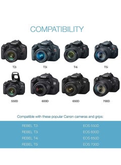 DMK Power DMK Power 1 X LP-E8 1150mAh Battery and 1 X Battery case Compatible with Canon EOS 550D 600D X4 X5 T2i T3i etc  - Image 2