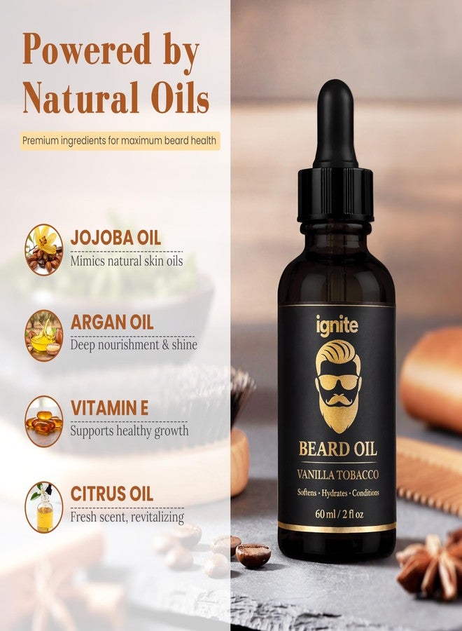 ignite Vanilla Tobacco Beard Oil for Men,Non-greasy - 2 Fl Oz - Image 4