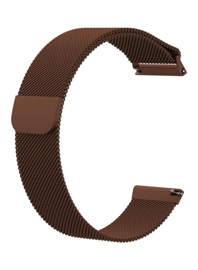 NIBEMINENT Milanese Watch Strap For Fitbit Versa 2 / Lite Brown - Image 2