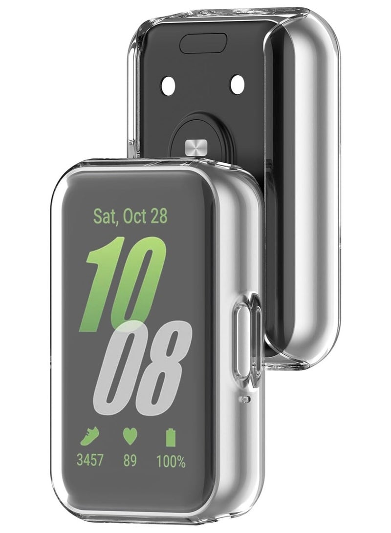 HablTech Case for Samsung Galaxy Fit 3 Screen Protector TPU Full Coverage Protective Cover (Clear) - Image 3