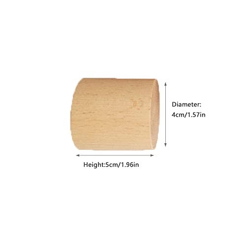 UtySty 4 Pack Wood Furniture Risers 2 inch Extra Height Legs Round Natural Wooden Heighten Solid Feet Simple DIY Cylinder Extender Mat Pad Lifts for Cabinet Sofa Couch Table Chair Bed - Image 2
