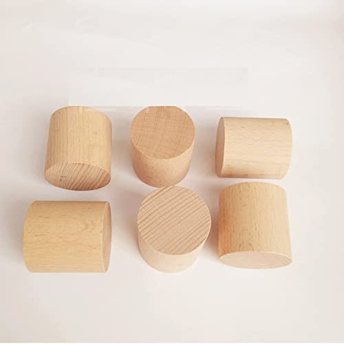 UtySty 4 Pack Wood Furniture Risers 2 inch Extra Height Legs Round Natural Wooden Heighten Solid Feet Simple DIY Cylinder Extender Mat Pad Lifts for Cabinet Sofa Couch Table Chair Bed - Image 4