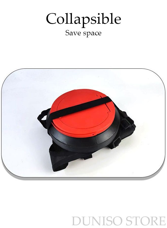 DUNISO Mini Hanging Car Trash Can with Lid Small Car Trash Bin Car Accessories for Collapsible Leakproof Separable Car Garbage Bin for Car Home Office  - Image 5