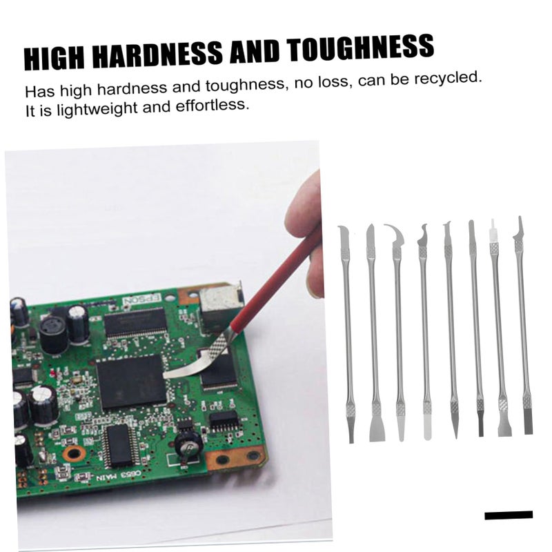 8Pcs Multi Purpose Phone Sticker Remover Ergonomic Razor Scraper Tool - Image 3